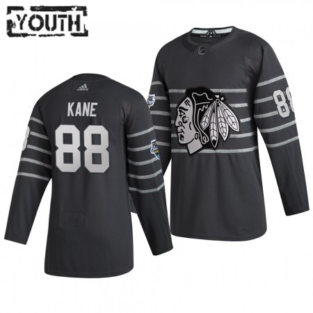 Camisola Chicago Blackhawks Patrick Kane 88 Cinza Adidas 2020 NHL All-Star Authentic - Criança